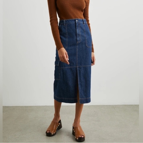 Rails Tasha Skirt - Raw Denim - Picture 3 of 16